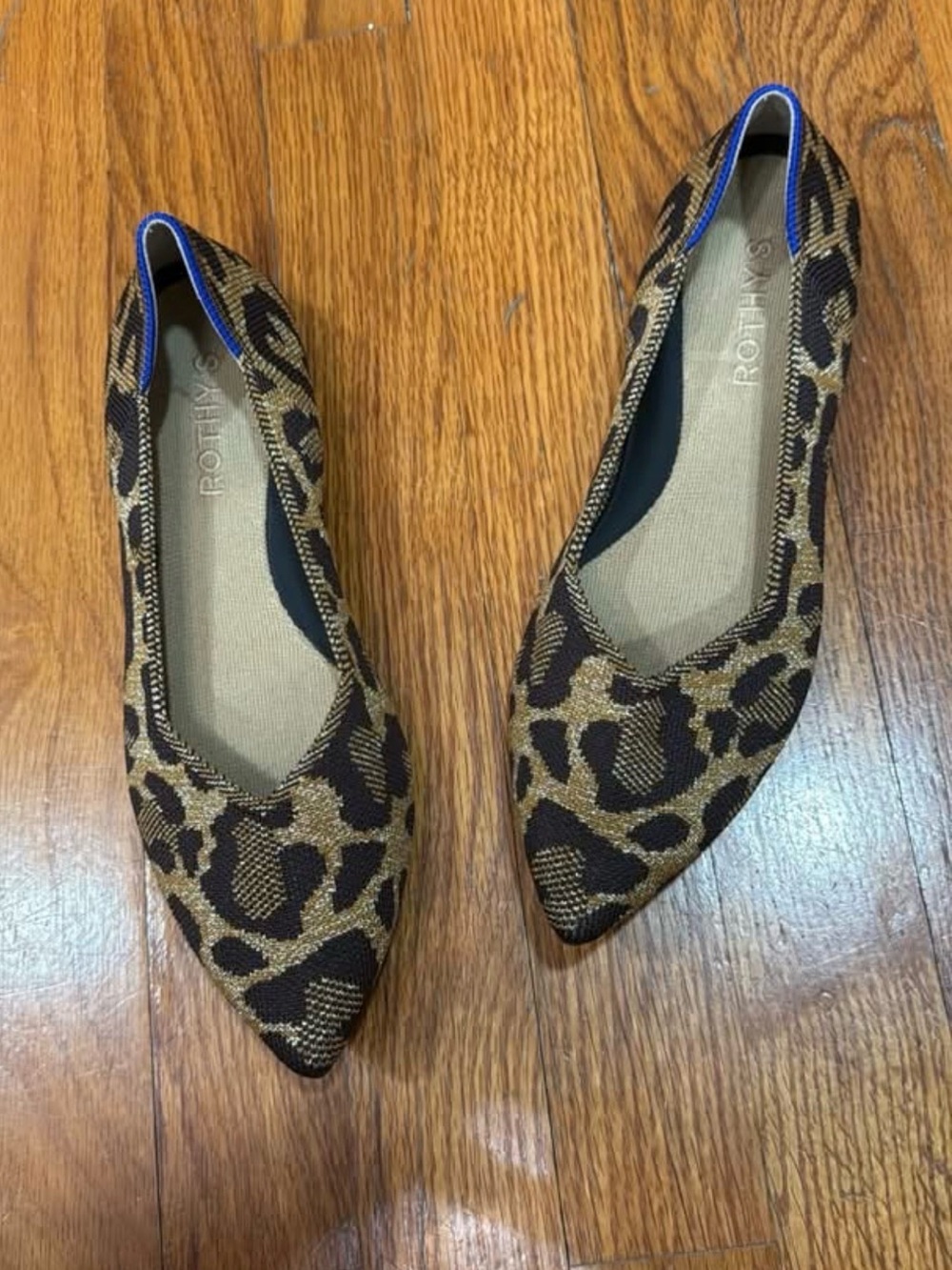 Rothy’s leopard pointy toe flats